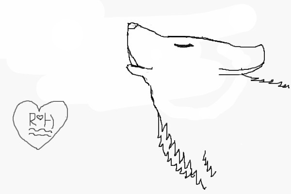 Wolf lineart
