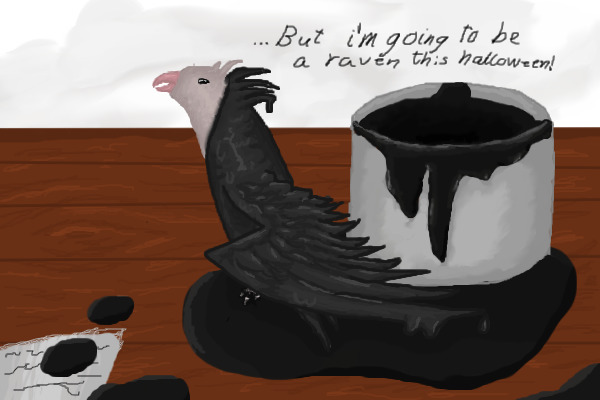 ... But i'm going to be a raven this halloween!