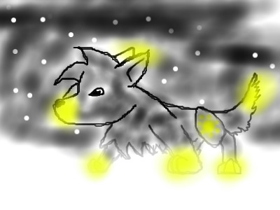 Moonlight in snow!