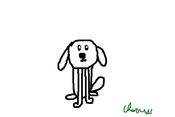 A dog