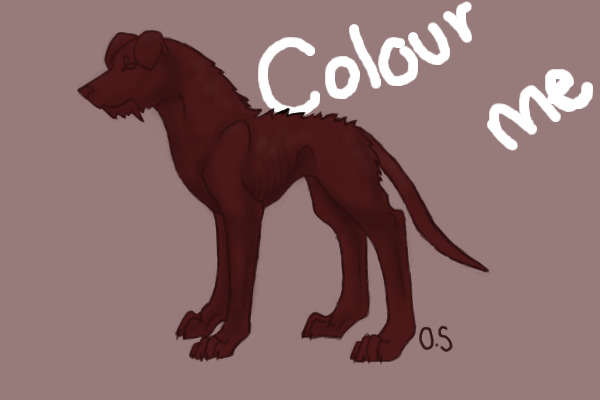 Editable Irish Wolfhound