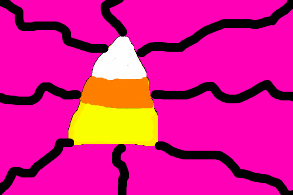 My attempt to draw a candy corn