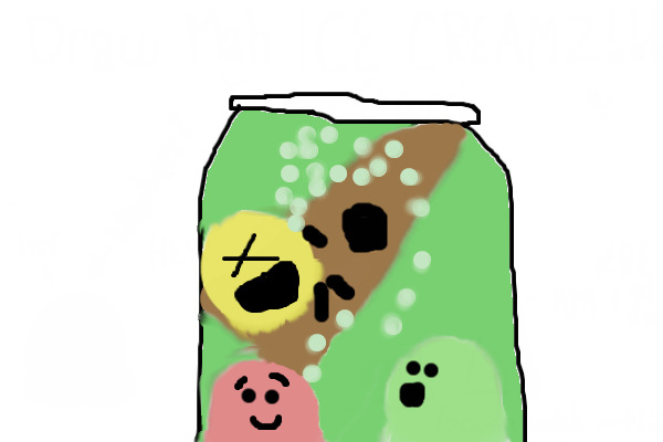 Icecreams in a pickle jar.