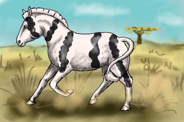 Okay. So I colored a "zebra"
