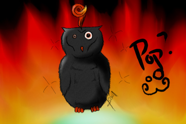 Pop-Pop, the not-amazing pyro owl pokemon. xD