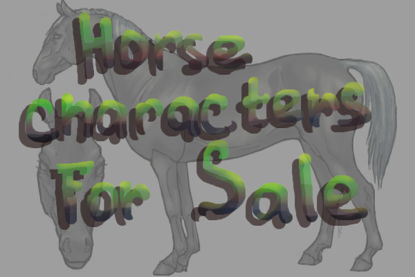 HORSE ADOPTABLES|SALES|CUSTOMS(CLOSED)