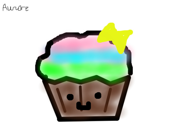 Colored Cupcake