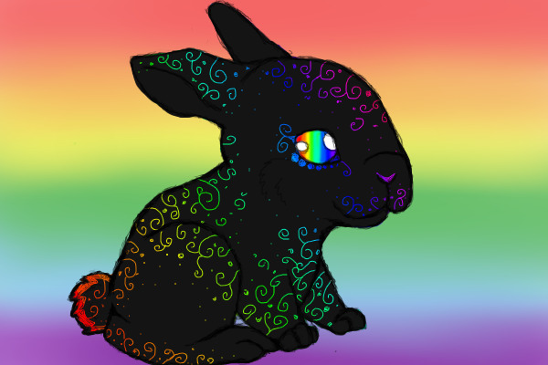 Rainbow Sparkles Rabbit