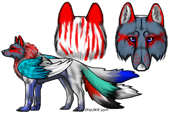 Contest entry for a wolf fursona