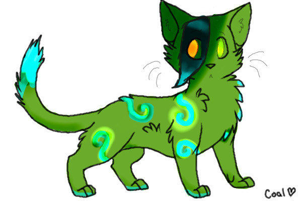 Glowy rune cat!