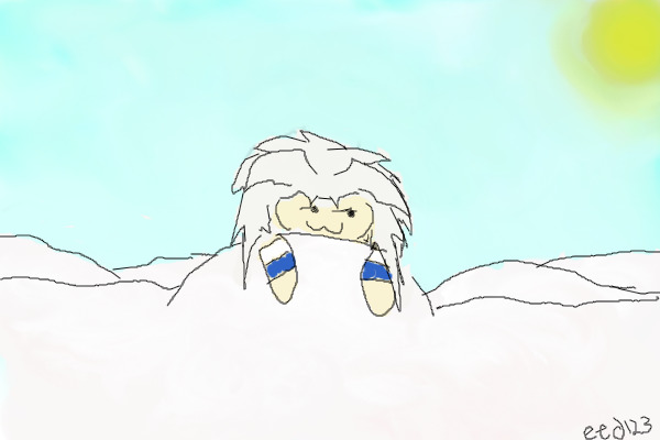 Bakura in the snow :3