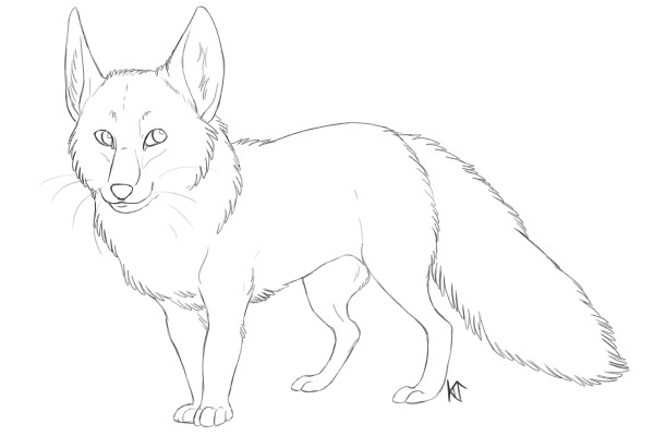 Fox Lineart