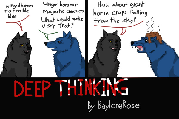 Deep Thinking comic strip