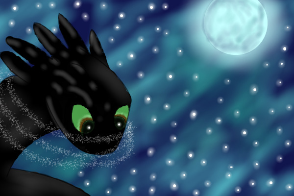 toothless in the night