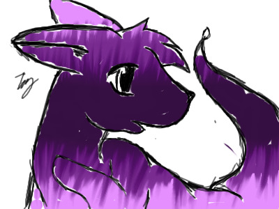 Purple ferret...