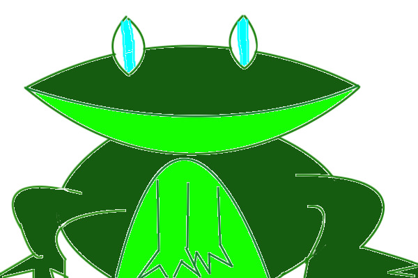First Drawing: Mr. Frog XD