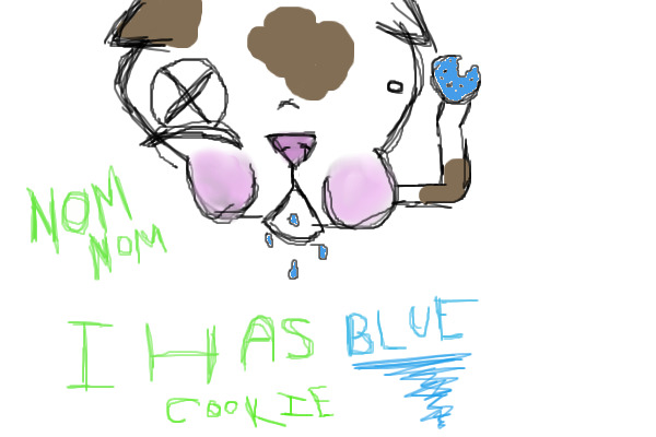 Blue cookie
