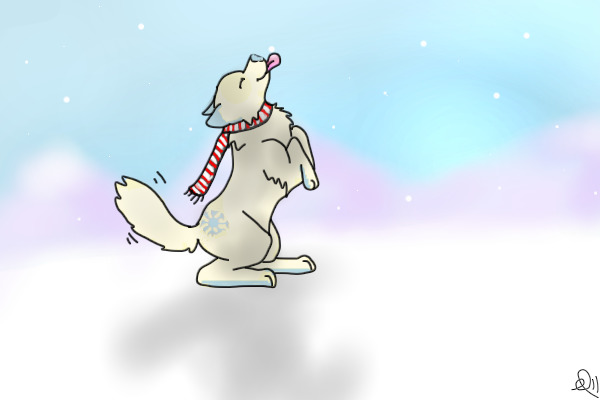 Happy Snowflake Doggie