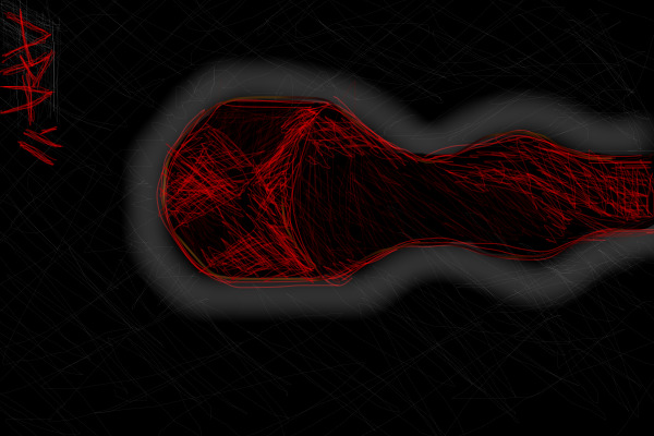 Scratchboard horse hoof/leg. :)