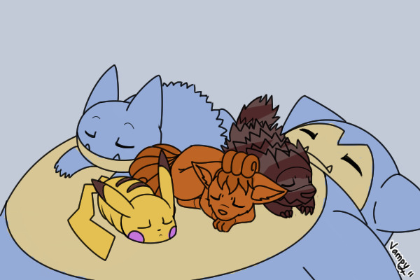 :D Sleeping Pokemon