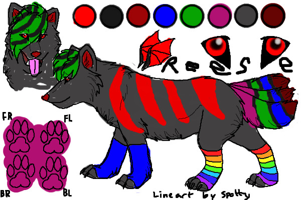 Reese The Wolf Ref Sheet