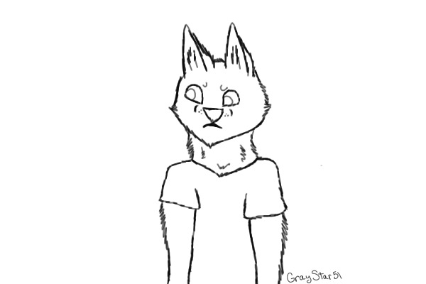 Editable antro Male Cat