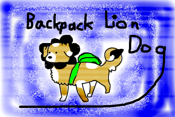 Backpack Lion Dog