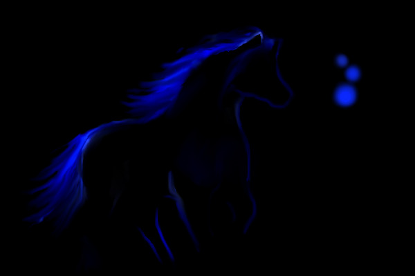 Neon horse