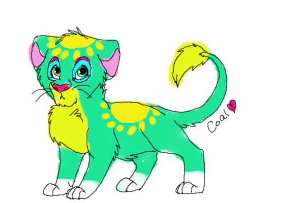Sunny the Wolf as a Lion Cub!!