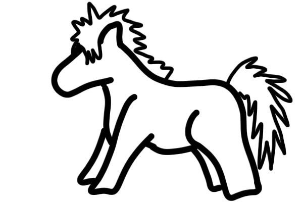 Jelly Pony Lineart