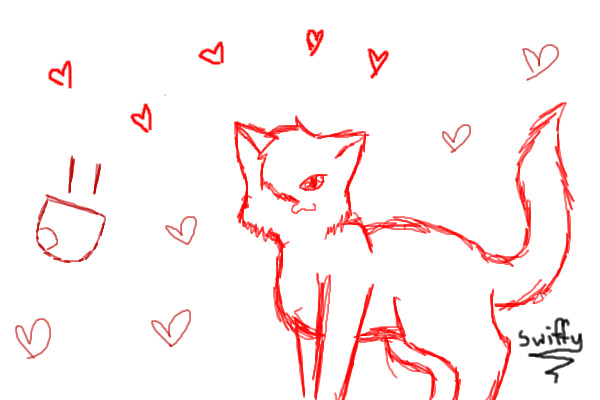 Red-Line cat