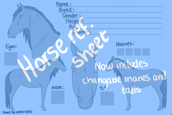Horse Ref. Sheet