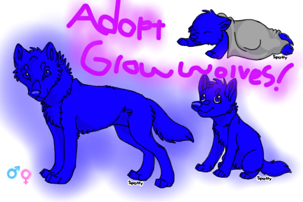 >Adopt Free Growing Glow Wolves<