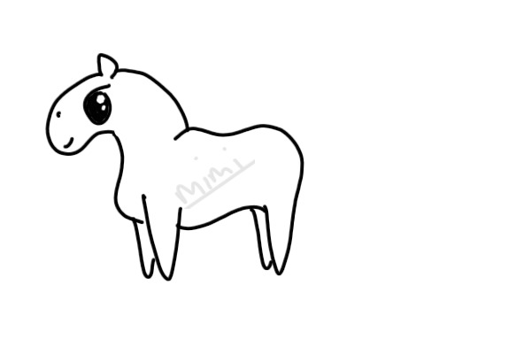 Editable Chibi Horse