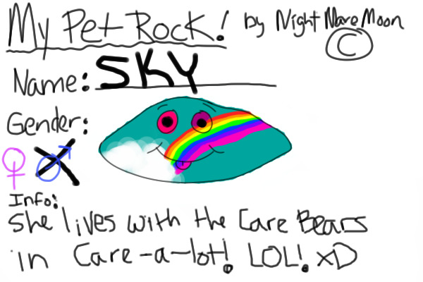 Sky the Care Bear Rock! xD