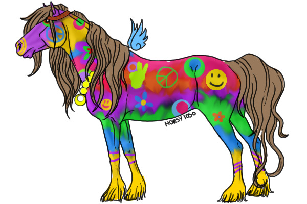 hippie horse