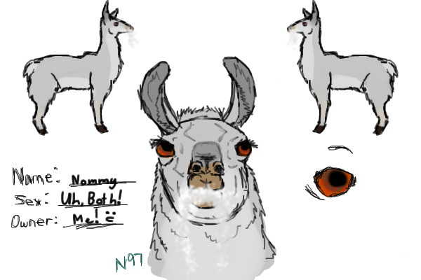 Nommy - The Rabid Llama and his herd