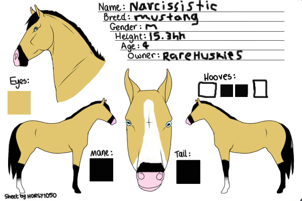 Narcissistic, the Mustang, one of my new characters(: Enjoy!