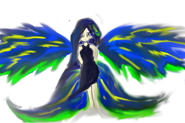 Kay, peacock anthro by goldenrose7