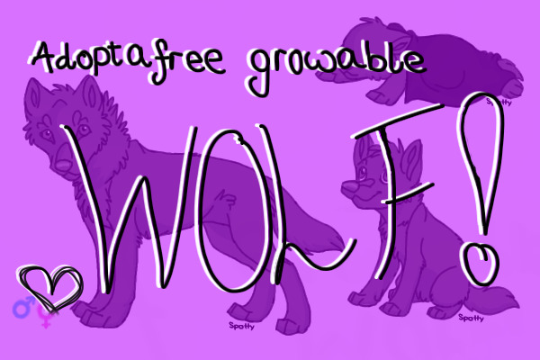 Adopt A Free Growable Wolf <3 *OPEN!*