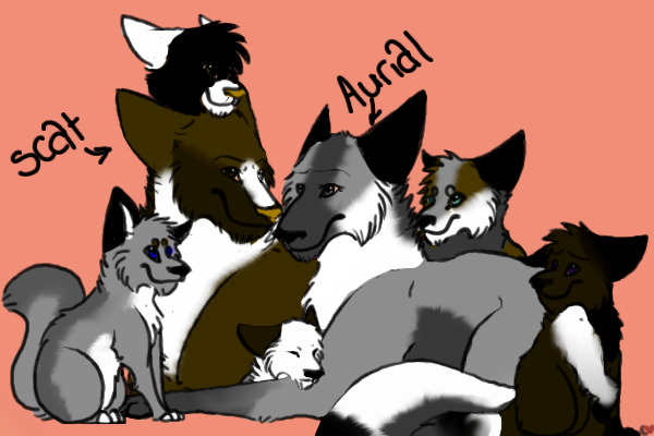 Scat and Aurial's pups