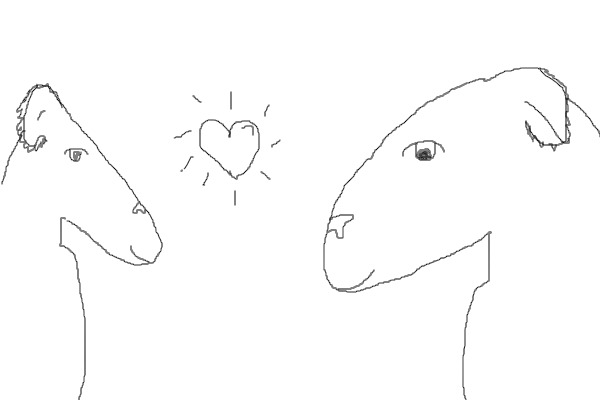 Wolf Love Lineart