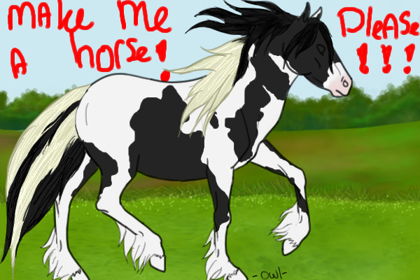 MAKE ME A HORSE PLEASE!!