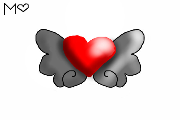 Heart with chibi wings. ;)