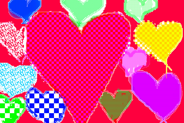 a bunch of randomly awesome hearts