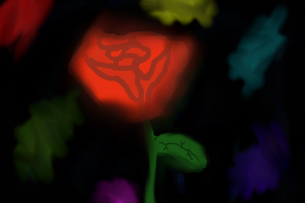 Colored Rosebud