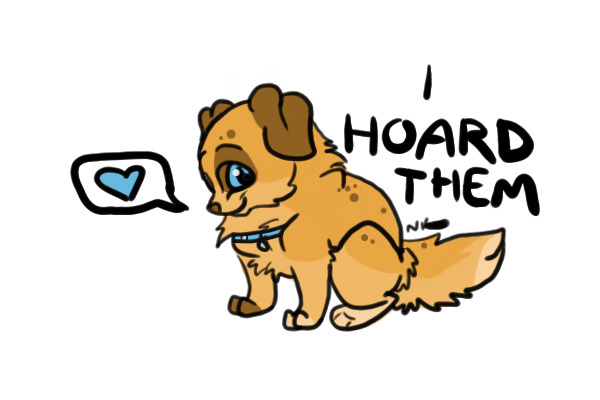 Cookie Advent "I Hoard Them" Pup :3