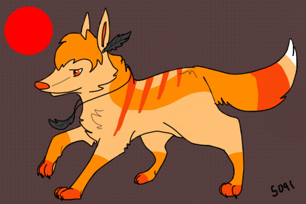 Design 16 - orange striped peach