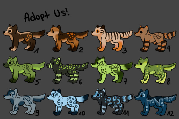 ♥ Puppy Adoptables ♥  Set 1  ALL ADOPTED