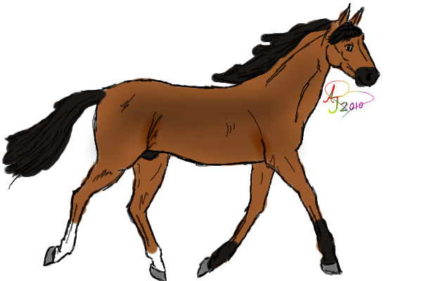 trotting horse